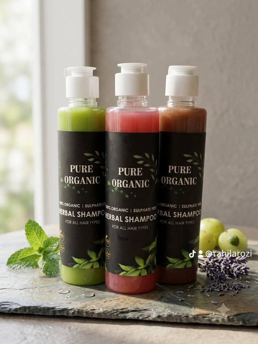 Pure Organic Herbal Shampoo
